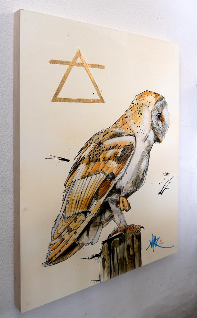 "The Alchemist" Print Mounted on Wood Panel