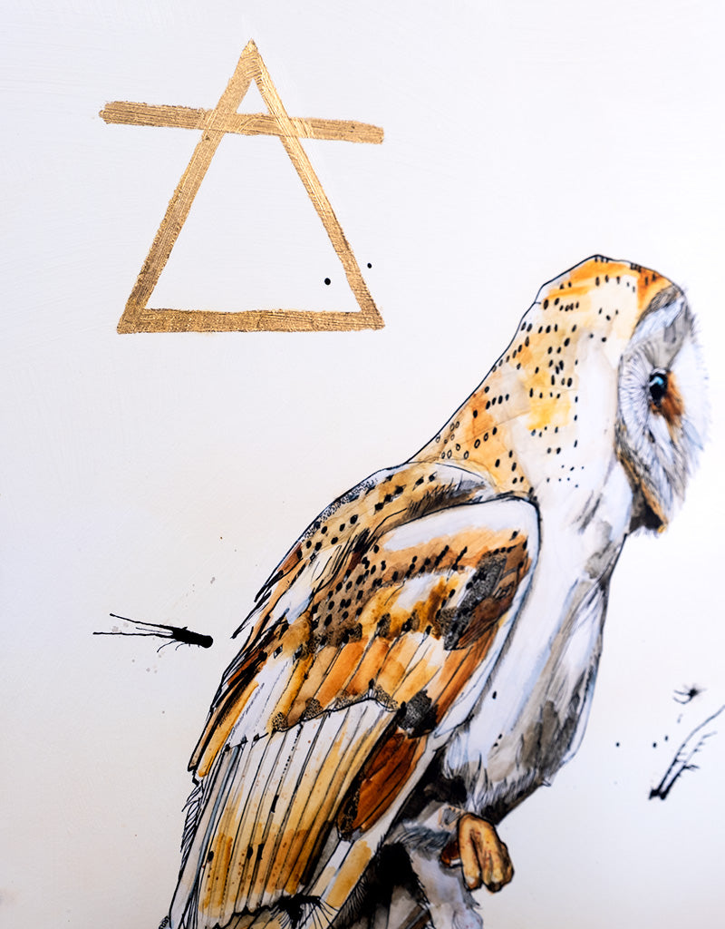 "The Alchemist" Print Mounted on Wood Panel