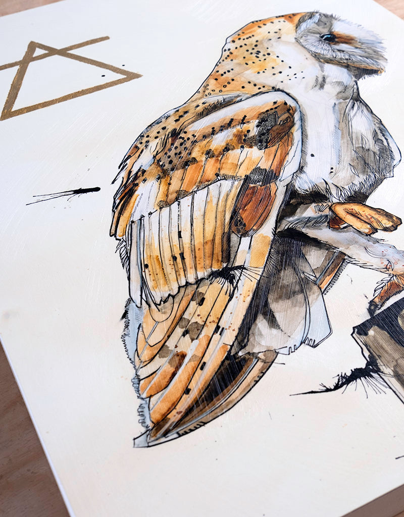 "The Alchemist" Print Mounted on Wood Panel