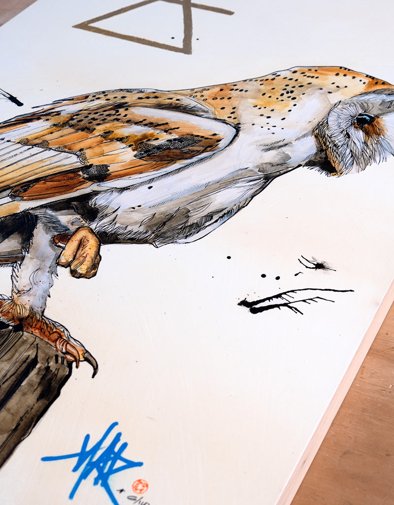 "The Alchemist" Print Mounted on Wood Panel