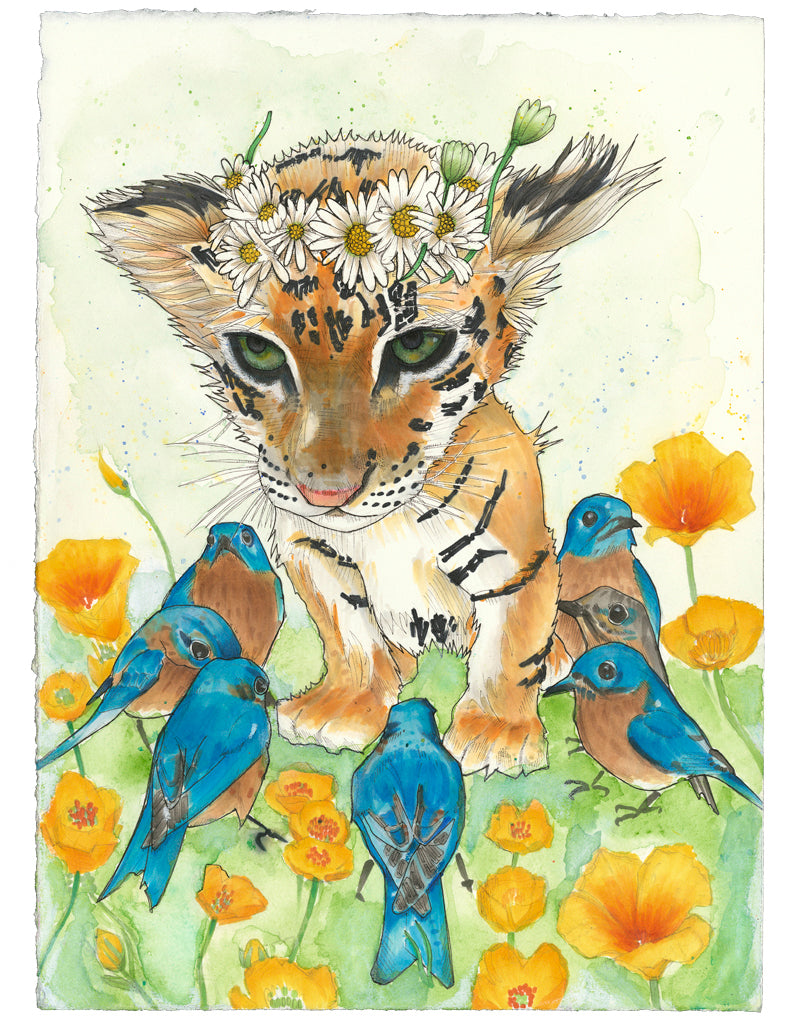 Remember Calvin and Hobbes? Susie Derkins? Whenever she convinced him to play house, Calvin had this same put-upon look on his face.