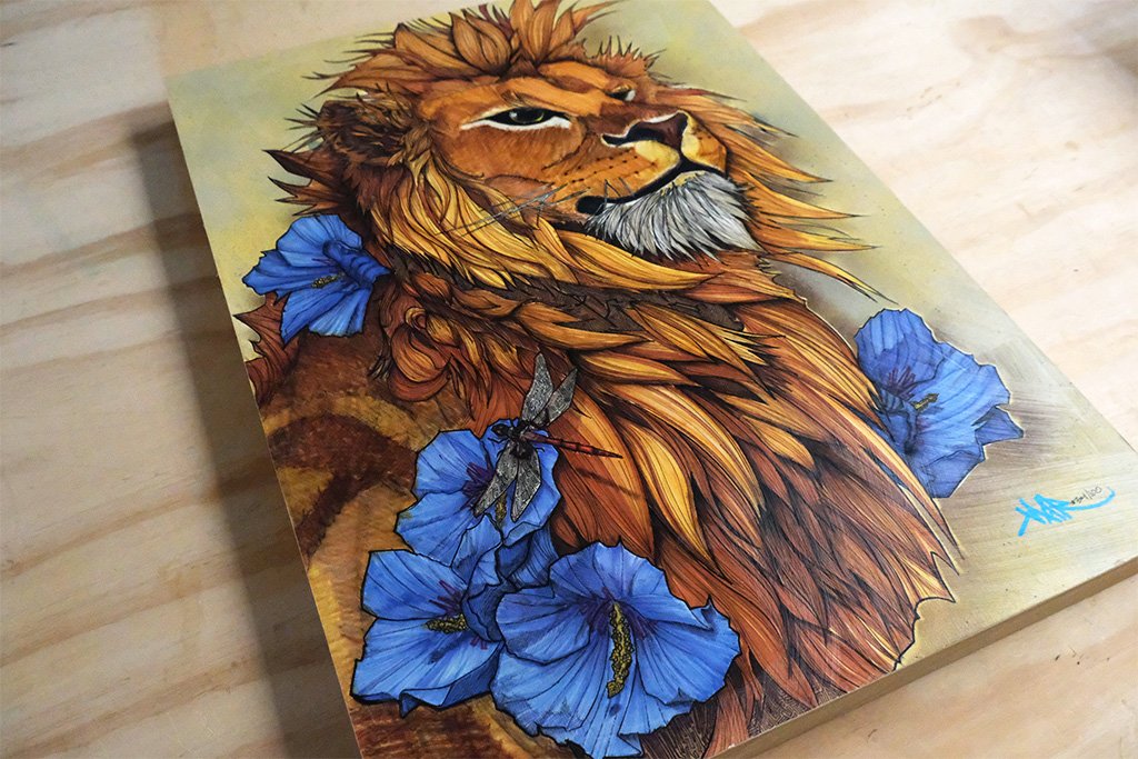 "Old Soul" Print Mounted on Wood Panel