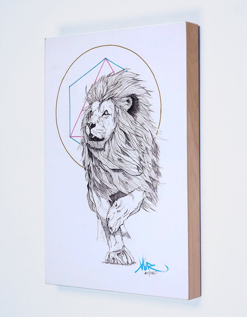 "Scientia Est Potentia" Print Mounted on Wood Panel