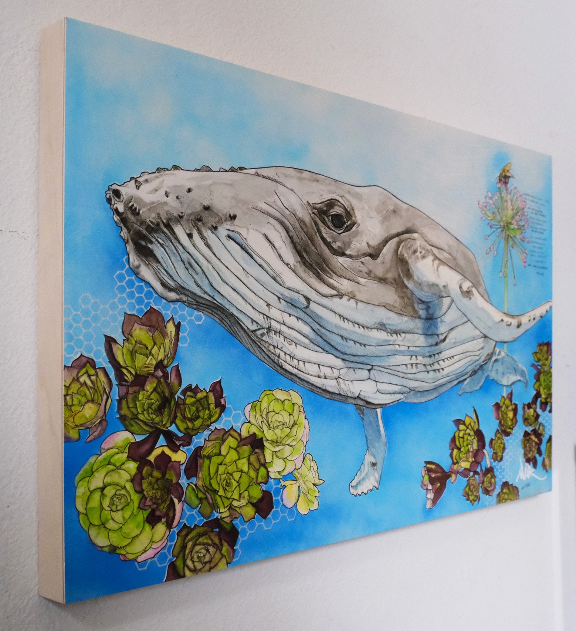 "Songcatcher" Print Mounted on Wood Panel