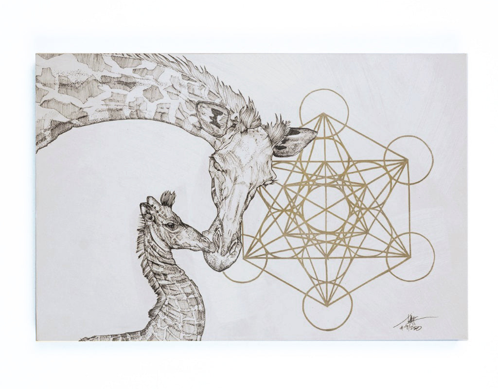 "All Day" Print Mounted on Wood Panel
