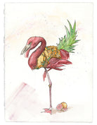 What makes a thing trendy? Why are flamingos "in" now? Moments after my 13-year-old niece informed me that pineapples are cool, not one, but two random people peeked in my booth to ask if I drew...pineapples (mind you I have no other fruit in here). This is a high-minded meditation on the group-think that informs our taste. By the way, grapefruits are really cool, too.  