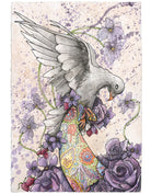 Tribute to the Purple One, Prince Rogers Nelson. Note the paisley, violets in bloom, rasberries, and signature guitar pic. "I only want to see you laughing in the purple rain."  
