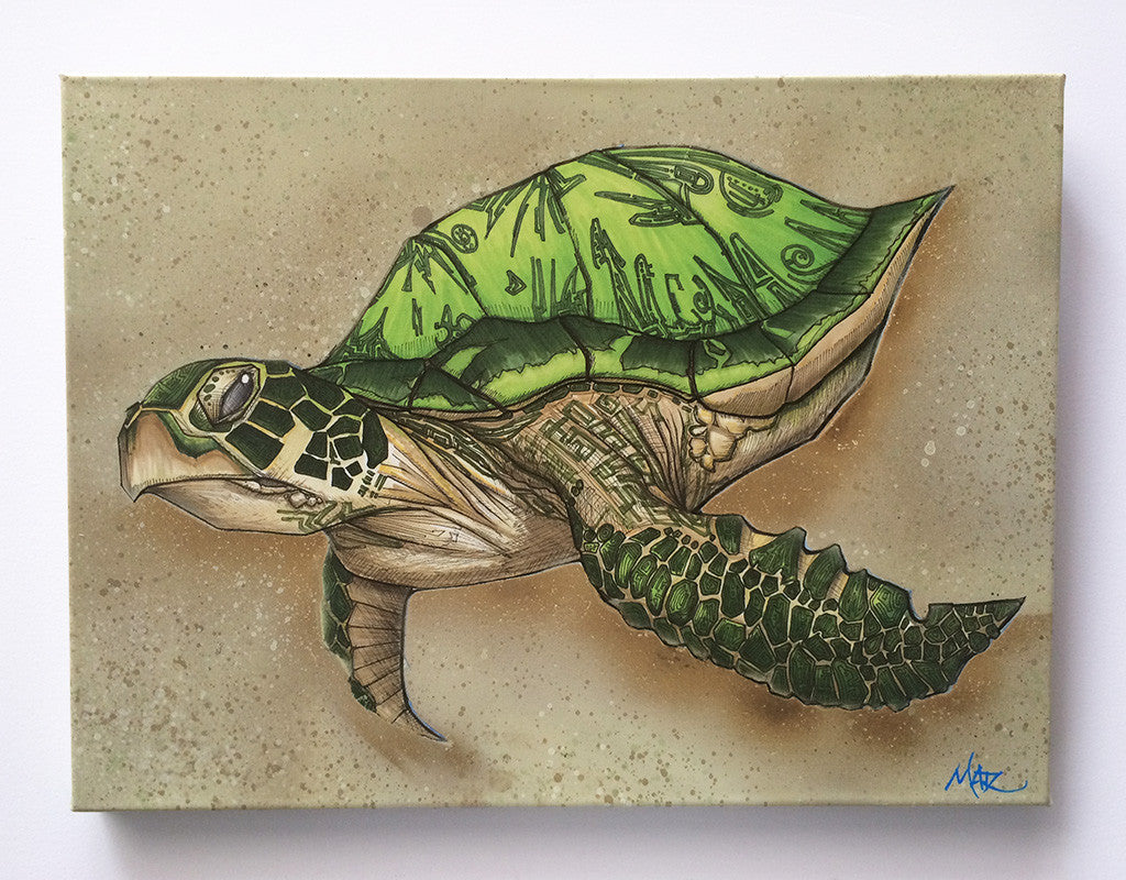 "Sea Turtle" Canvas Giclèe