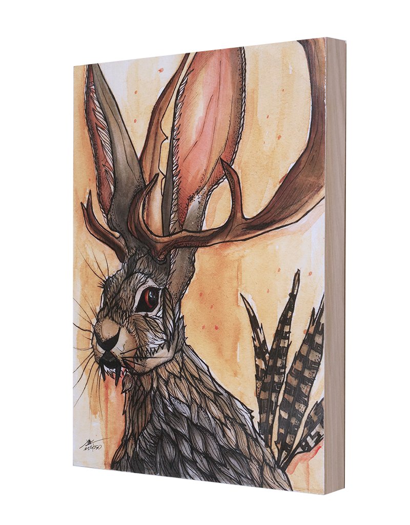 "There's a Time and Place" Print Mounted on Wood Panel